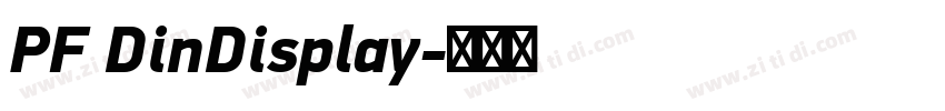 PF DinDisplay字体转换